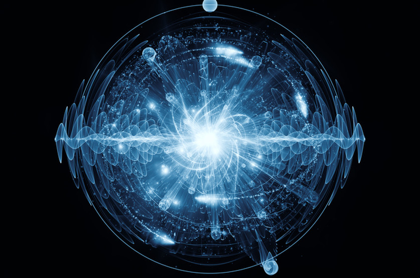Représentation de l'énergie quantique utilisée dans les soins énergétiques
